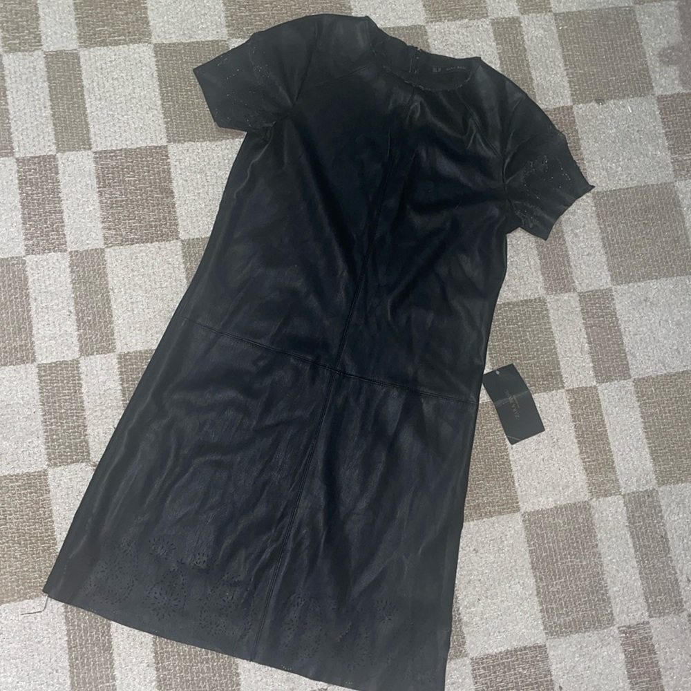 Zara leather LBD